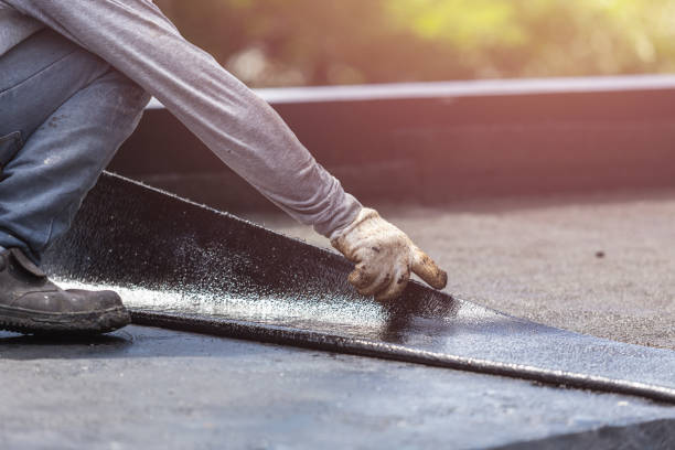Professional Basement Waterproofing technician working in Hoagland, IN